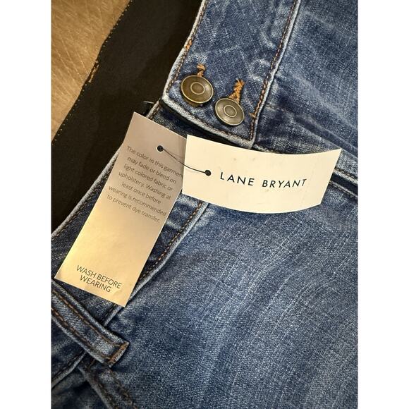 NWT Lane Bryant Venezia Mid Rise Stretch Denim Jeans Pants Women's Size 22 NEW - Picture 3 of 14